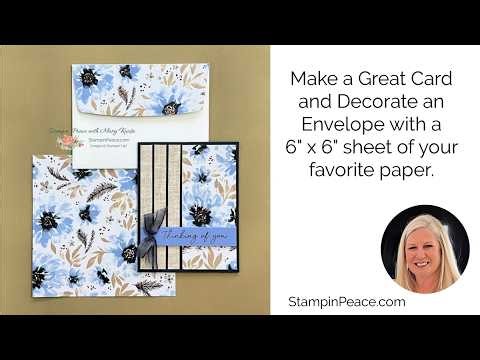 Make this Easy Card and Decorative Envelope