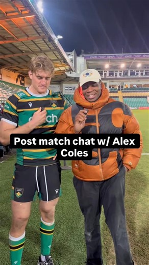 Counteruck on Instagram: "Post match chat w/ the hatrick-hero Alex Coles 🤝 #premrugby #northamptonsaints #englandrugby"