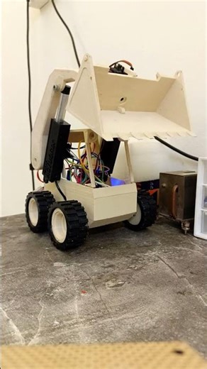 DIY Arduino Skid Steer Loader Robot | Homemade RC Construction Robot #robotics #arduino #engineering