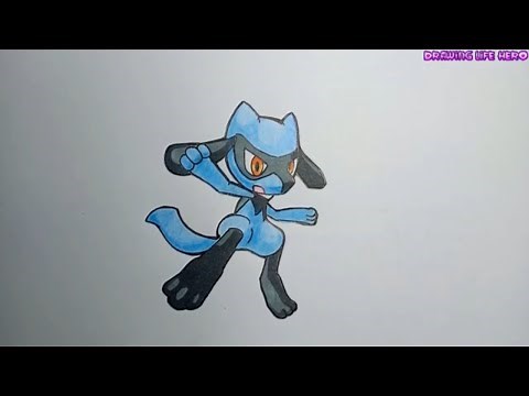 How to draw pokemon Riolu beautiful and easy