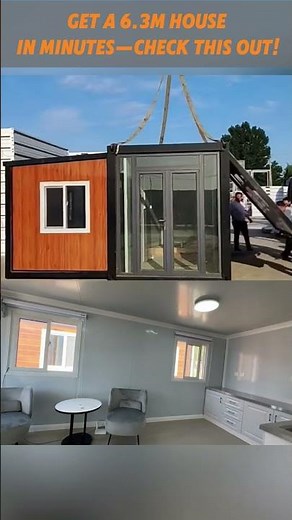 Built in a factory, ready to live in! This container home is so convenient!