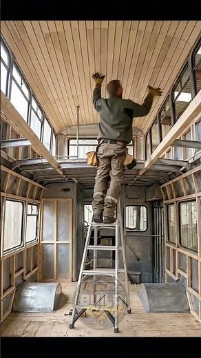 Double-Decker Bus Gets Completely Rebuilt #renovation #beforeandafter #restoration #diy