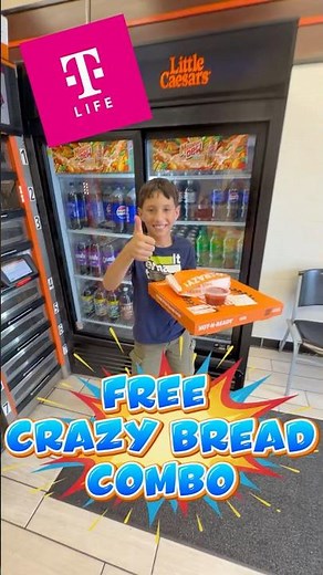 FREE Little Caesars Crazy Bread Combo?! 😱🍕 Thanks T-Life App! #lopezfamilyvlogs