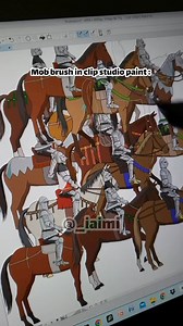 Is your artwork looking a little empty? Need to draw a crowd of people for your webtoon or comic, but your deadline is in 5 minutes? Just search "mob brushes" on Clip Studio Assets, you'll thank us later 😉 Check out the artist: https://www.instagram.com/_iaimi/ #clipstudiopaint #digitalbrush #artbrush #drawinghack #arthack #webtoon | CLIP STUDIO PAINT