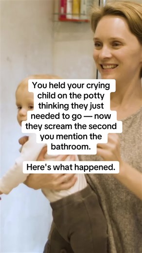 They were fighting you. Crying. Squirming off the potty. You thought: