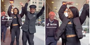 Bernie Sanders walked into a TikTok dance and reacted in the most Bernie Sanders way