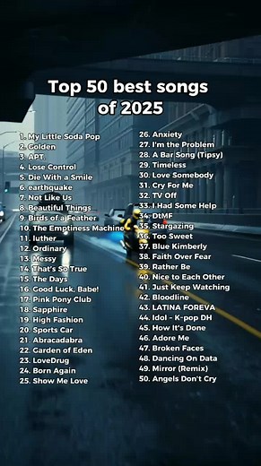 Top 50 Best Songs of 2025