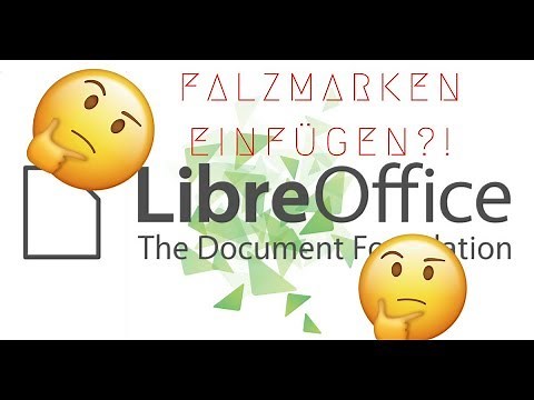 How to add folding marks in LibreOffice