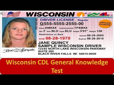 Wisconsin CDL General Knowledge Test