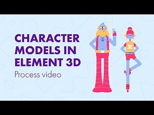AE Element 3D - Modeling a character with primitive shapes