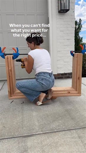 Those who can't buy...create ☺️🛠️ Less than $100 and I was able to customize the size to fit into our little entryway nook perfectly. Comment TABLE for links! I'll also link the reel below with all the tutorial details! #diyconsoletable #entrytable #diyfurniture #diywoodworkingtips #buildityourself #diyhomeimprovement #homedesign #acnhcottagecoreinspo | Home with Hay