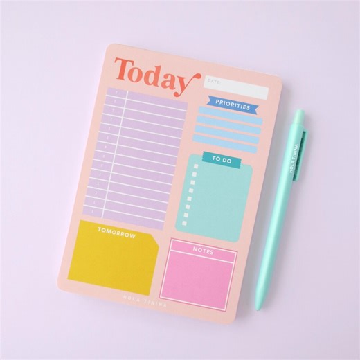 Today 5x7 Daily Notepad Planner – To-do List, Priorities & Notes Pad - Etsy