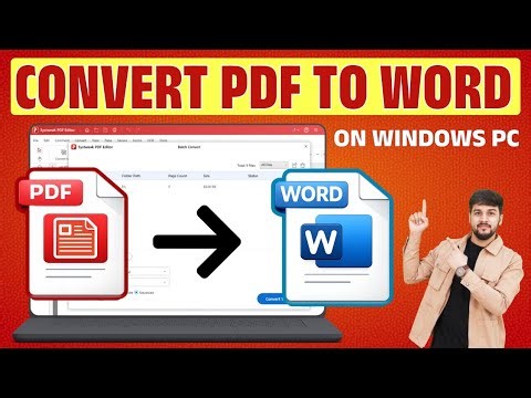 Convert PDF to Word in Laptop / Computer Offline | No Internet Needed | PDF to Word Converter