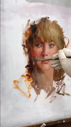 Alla Prima portrait painting #painting #portraitpainter #portraitpainting #allaprima #art