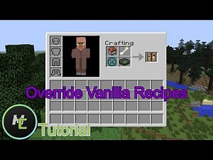 Mcreator Tutorial: Override Vanilla Crafting Recipes