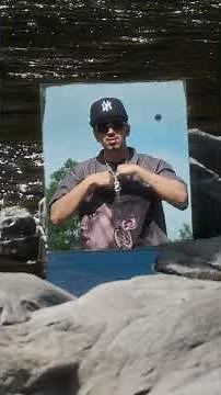 Rapping in a Mirror inside of a pond🪞🏞️ #like #performence #hiphop #river #outdoors #music