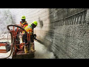 Soil grouting and Shotcrete for mine retaining wall rehabilitation