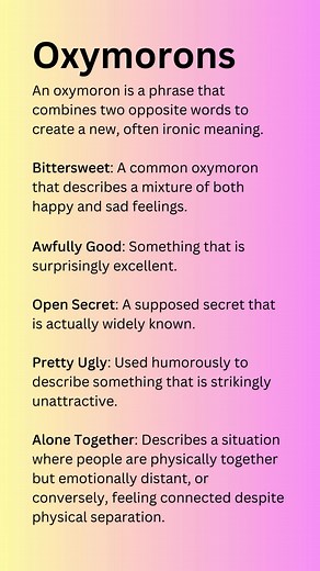Understanding Oxymorons: Examples and Meanings