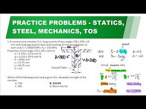 Compression & Tension Members, Influence Line of Reactions, Plastic Section Modulus, and Deflection