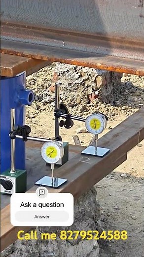 Initial Pile load test in compression using anchor setup. #civilengineering #pileloadtest