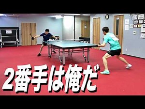 A serious battle to decide who will be the "second best" at Yuji's table tennis court, with pride...