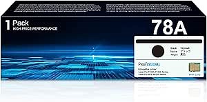 78A Black Toner Cartridge 1-Pack | Replacement for HP 78A Toner Cartridge Works with Laser Pro P1606dn P1606 P1566 P1560 M1536dnf M1537dnf M1538dnf M1530 MFP Printer Ink | CE278A Toner