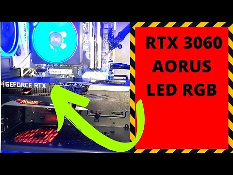 HOW TO CHANGE THE LIGHTING IN GEFORCE RTX 3060, RGB RTX AORUS TEST UNBOXING, FT233