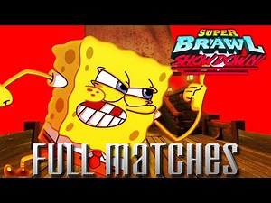 SpongeBob SquarePants Defeats Every Fighter | Super Brawl Showdown v0.3.0b SpongeBob Full Matches