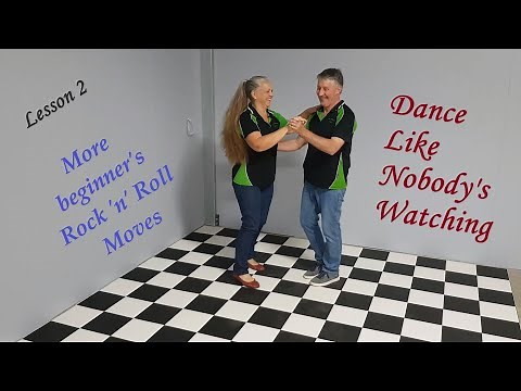 Top turn with low arm throw. Lesson #2. Rock 'n' Roll Basic A fun Beginner Lesson. Rockin' Nagambie