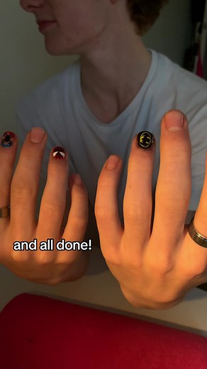 Male Manicure with Spiderman Nails: Step-By-Step Guide