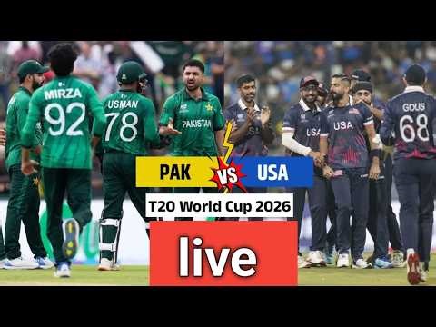 Pakistan v s USA | Match Live Commentry | Men’s T20 World Cup 2026