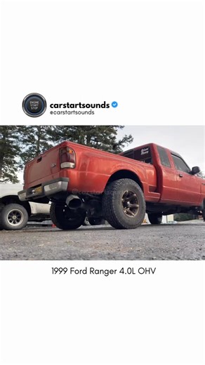 carstartsounds on Instagram: "1999 Ford Ranger 4.0L OHV w/ Straight Pipe · Engine: 4.0L Ford Cologne V6 OHV – Naturally Aspirated · Power: 160 HP @ 4,200 rpm · Torque: 305 Nm @ 3,000 rpm · Transmission: 5-Speed Manual · Drivetrain: Rear-Wheel Drive (RWD) · 0–100 km/h (0–62 mph): ~9.5 sec · Top Speed: ~170 km/h ——— About the vehicle: The 1999 Ford Ranger 4.0 OHV is built around Ford’s long-running Cologne V6, an engine known for its low-end torque, simple pushrod design and mechanical robustness.