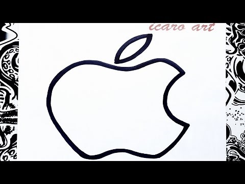 How to draw the Apple logo | How to draw the Apple logo
