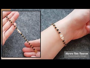 Elegant bracelet making with pearl and seed beads. Beaded bracelet tutorial. Very easy for beginners