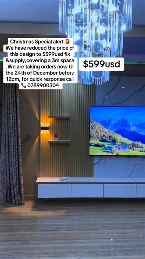 113 reactions · 4 comments | Christmas Special alert  We have reduced the price of this design to $599usd fix &supply,covering a 3m space .We are taking orders now till the 24th of December before 12pm, for quick response call  0789900304 | Edcorp Zimbabwe | Facebook