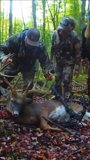 Massive Whitetail Deer Hunt with Rifle Perfect Shot intheForestEpic #hunting#deer#shorts#deerhunting