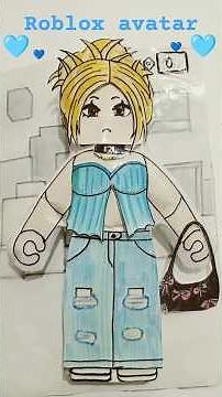 Make paper squishy roblox avatar#shorts #art #diy#papercraft #squishy #robloxpaper