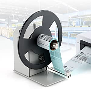 Automatic Label Rewinder, 1-9 Gears Speed-Adjustable Bidirectional Rewinder Machine, 1"/1.5"/3" Core Holder, Max Roll Dia 230mm, Max Label Width 90mm, Synchronized with Printer