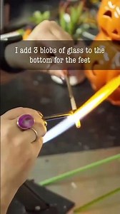 Witch meets flames | Lampwork Bead Tutorial | #glassart #lampwork #glassblowing