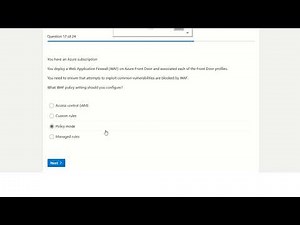 AZ 700 Renewal Microsoft Certified: Azure Network Engineer Associate