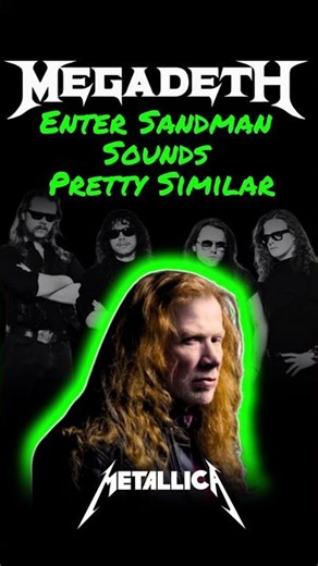 👉 Mustaine: Enter Sandman Sounds Pretty Similar #DaveMustaine #Metallica #EnterSandman
