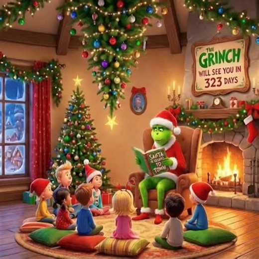 The Grinch is being kind to the Whoville children. #Grinch #ChristmasLover❤️ #Christmastiktok #BeKind