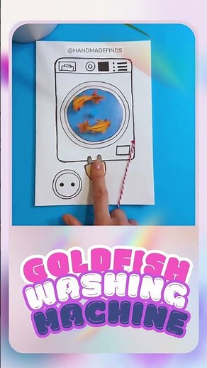 Creative DIY: Goldfish in a Washing Machine 🎨