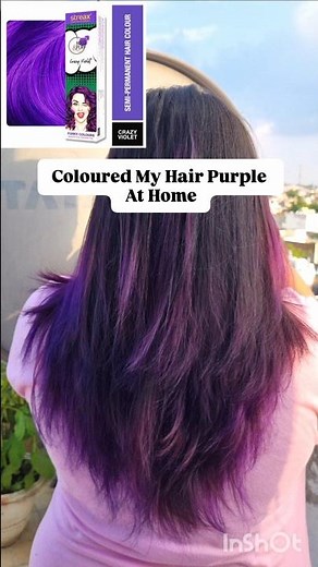 How To Colour Hair At Home🌸 #hair #shorts #shortvideo