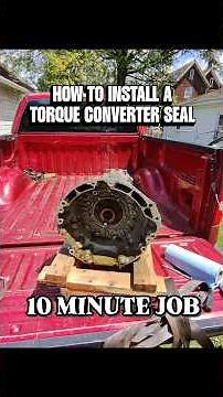 How to Install a Torque Converter Seal #transmission #automechanic #cartips