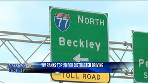 West Virginia Ranks 20th in the U.S. for distracted Driving
