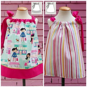 Pillowcase Dress Pattern 1 - 6 Years With a Bow , INSTANT DOWNLOAD : Girls Dress Pattern, Easy Sewing Patterns, Toddler Pillowcase - Etsy