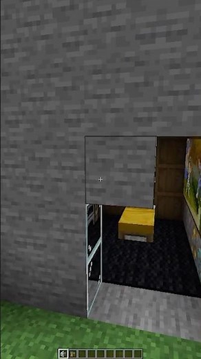 Minecraft Invisible Mountain Base (stay) #minecraft #shorts