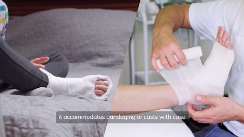 BraceAbility Closed Toe Medical Walking Shoe - Kid’s Lightweight Broken Toe Cast Boot, Fractured Foot Brace for Metatarsal Stress Fracture, Post-op Bunion, Surgery Recovery for Boys and Girls (XS)