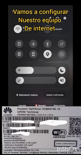 Configuración del Modem Router Huawei OptiXstar EG8041X6